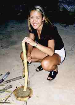 Little did I know that I'd be preparing the sugarcane!